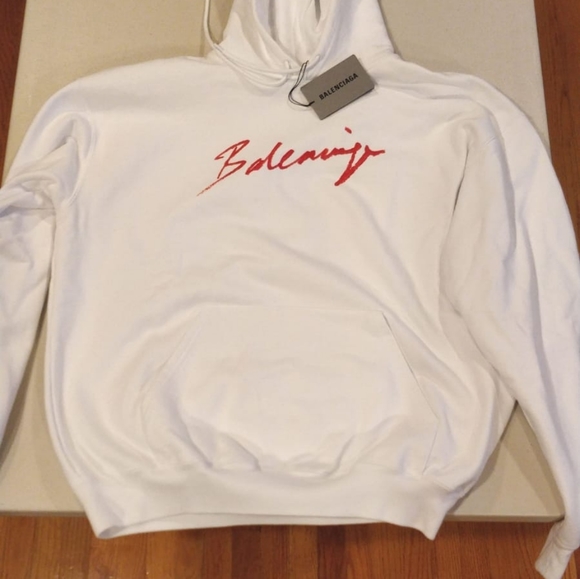 Balenciaga Paint logo over sized hoodie - Picture 3 of 8